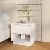 ZNTS Bedside Cabinets 2 pcs White 45x34x44 cm Engineered Wood 809513