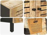Coffee Table Natural 80 x 50 x 40 cm Solid Mango Wood 4018849