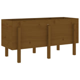 Garden Raised Bed Honey Brown 121x50x57 cm Solid Wood Pine 825229