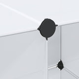 Modular Cabinet with 9 Compartments 109x36.5x143 cm White 240498