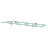 Floating Shelves 2 pcs Glass 100x20 cm 8 mm 3051525