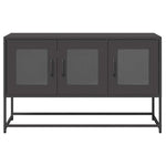 ZNTS TV Cabinet Black 100.5x39x60.5 cm Cold-rolled Steel 853338