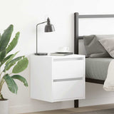 Wall-mounted Bedside Cabinets 2 pcs White 38x34x40 cm 861248