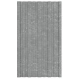 Roof Panels 12 pcs Galvanised Steel Silver 80x45 cm 317209