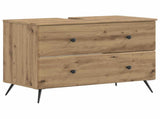 2 Piece Bathroom Cabinet Set BREDA Artisan Oak Engineered Wood 3417566