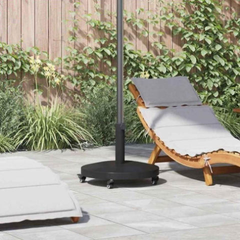 Outdoor Umbrella Base Black 48 x 48 x 32 cm Steel, Concrete 42010015