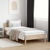 Bed Frame without Mattress 100x200 cm Solid Wood Pine 842614