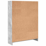 Bookcase Concrete Grey 80x24x109 cm Engineered Wood 857838