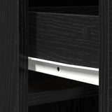 Highboard Black Oak 40 x 40.5 x 135 cm Engineered Wood 865074