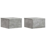 Wall-Mounted Side Table 2 pcs Concrete Grey 34.5 x 33 x 20 cm 898772