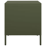Bedside Cabinets 2 pcs Olive Green 35x39x43.5 cm Steel 851253