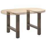 Coffee Table Legs Natural Steel 2 pcs 60x cm Steel 4013287