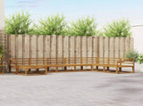 Outdoor Sofa Set 8 pcs Natural Solid Acacia Wood 3368012