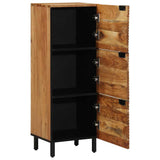 Highboard with Shelf Brown 40 x 33 x 110 cm Solid Mango Wood 4017785