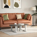 Coffee Table Legs T-Shaped 2 pcs White 40x25x cm Steel 4013005