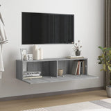 TV Wall Cabinet Grey Sonoma 120x30x30 cm Engineered Wood 815100