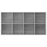 Book Cabinet/Sideboard Grey Sonoma 66x30x130 cm Engineered Wood 815250