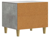 Bedside Cabinet Concrete Grey 43 x 34.5 x 50 cm Engineered Wood 894571