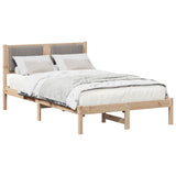 Bed Frame with Upholstered Headboard Taupe 120 x 200 cm 878262