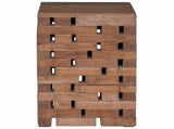 Stool Natural 29 x 29 x 48 cm Solid Reclaim wood 42012388