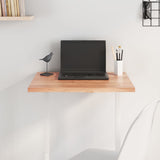 Table Top Light Brown 60x40x2 cm Treated Solid Wood Oak 3156344