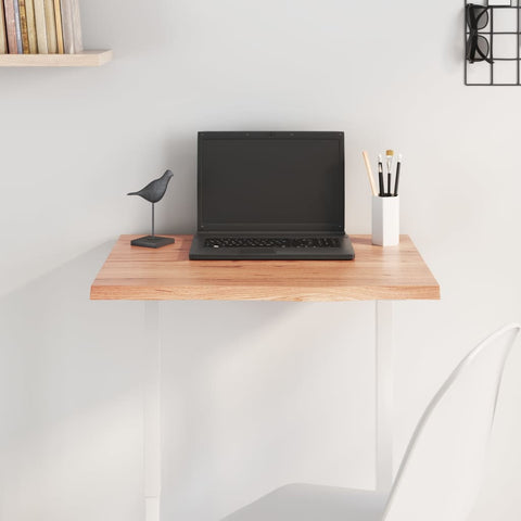 Table Top Light Brown 60x60x2 cm Treated Solid Wood Oak 3156350