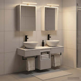 Bathroom Cabinet Set 5 pcs White Engineered Wood 3406279