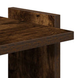 Bookcase 3-Tier Smoked Oak 60x30x120 cm Engineered Wood 860269