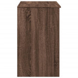 Dressing Table with Mirror Brown Oak 73x46.5x120 cm 848226