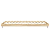 Bed Frame without Mattress Sonoma Oak 100x200 cm Engineered Wood 832160