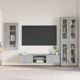 TV Cabinet Set FLORIN 3 pcs Concrete Grey Engineered Wood 3397947