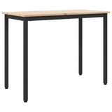 Table Natural 100 x 50 x 77 cm Engineered Wood and Steel 873794