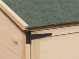 Garden Shed Natural 59.5 x 56 x 176.5 cm Solid Fir Wood 42033444