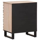 ZNTS Bedside Cabinet 50x34x62 cm Solid Wood Mango 377484