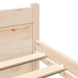 Bed Frame without Mattress Solid Wood 160x200 cm 815054
