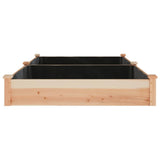 Garden Raised Bed with Liner 240x120x25 cm Solid Wood Fir 364301