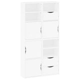 Side Cabinets 4 pcs "ODDA" White 40x24x79 cm Solid Wood Pine 3365351