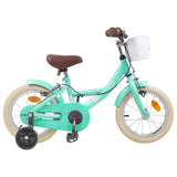 Kids Bike 14 Inches for 3-5 Years Old Sea Green 42009439