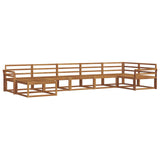 Outdoor Sofa Set 7 pcs Natural Solid Acacia Wood 3367892