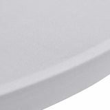 Standing Table Cover 70 cm White Stretch 4 pcs 279069