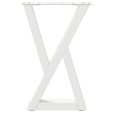 Coffee Table Legs 2 pcs White 28x cm Steel 4012697
