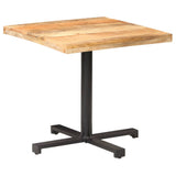 Bistro Table Square 80x80x75 cm Rough Mango Wood 320268