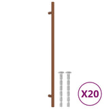 Cabinet Handles 20 pcs Bronze 320 mm Stainless Steel 3203617