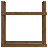 Firewood Rack Honey Brown 110x35x108.5 cm Solid Wood Pine 823860