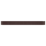 Garden Raised Bed Galvanised Steel 440x80x36 cm Brown 318935