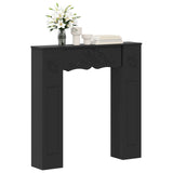 Fireplace Surround Black 102 x 20 x 102 cm Engineered Wood 8006634