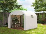 Polycarbonate Greenhouse, Walk-in Green House with Adjustable Roof Vent 52537677