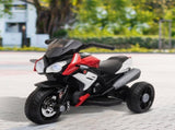 Kids Electric Motorcycle Ride-On Toy, with Three Wheels, Music, Horn, Lights, Red T3398P348258