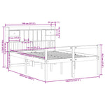 ZNTS Bookcase Bed without Mattress White 140x200 cm Solid Wood Pine 3322056