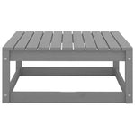 ZNTS 3 Piece Garden Lounge Set Grey Solid Pinewood 3075471